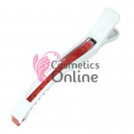 Clesti de coafor Crocodil CRD10 Alb cu Rosu, 6 bucati Clesti de coafor Crocodil CRD10 Alb cu Rosu, 6 bucati